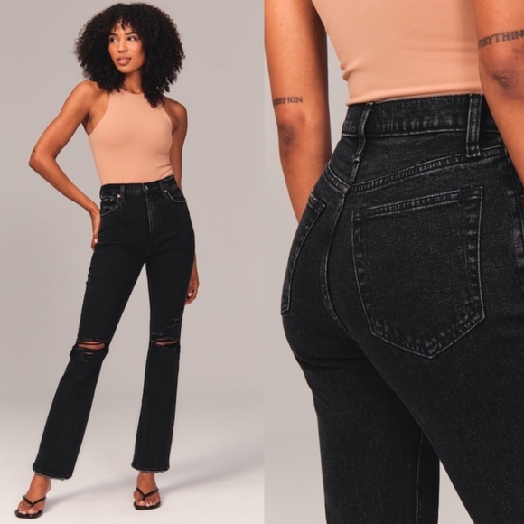 Abercrombie & Fitch The Ankle Straight Ultra Highrise - Picture 1 of 7